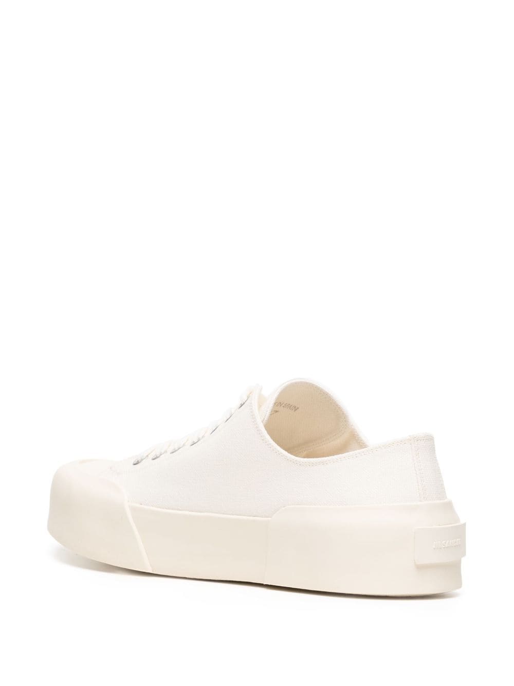 Shop Jil Sander One-tone Low-top Sneakers In White