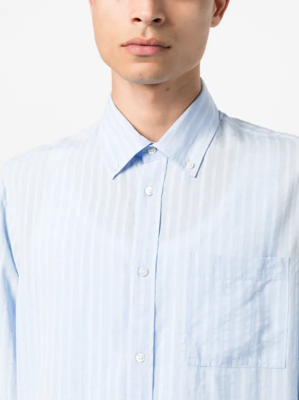 Another Aspect 1.0 ストライプ シャツ | ブルー | FARFETCH JP