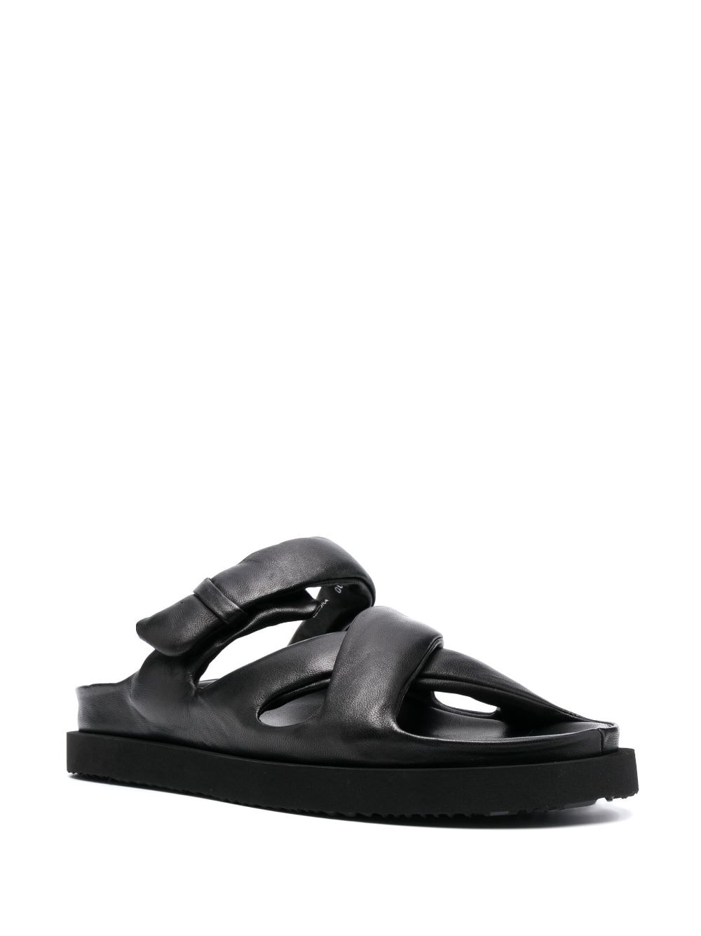 Shop Officine Creative Chora 005 Leather Sandals In Black