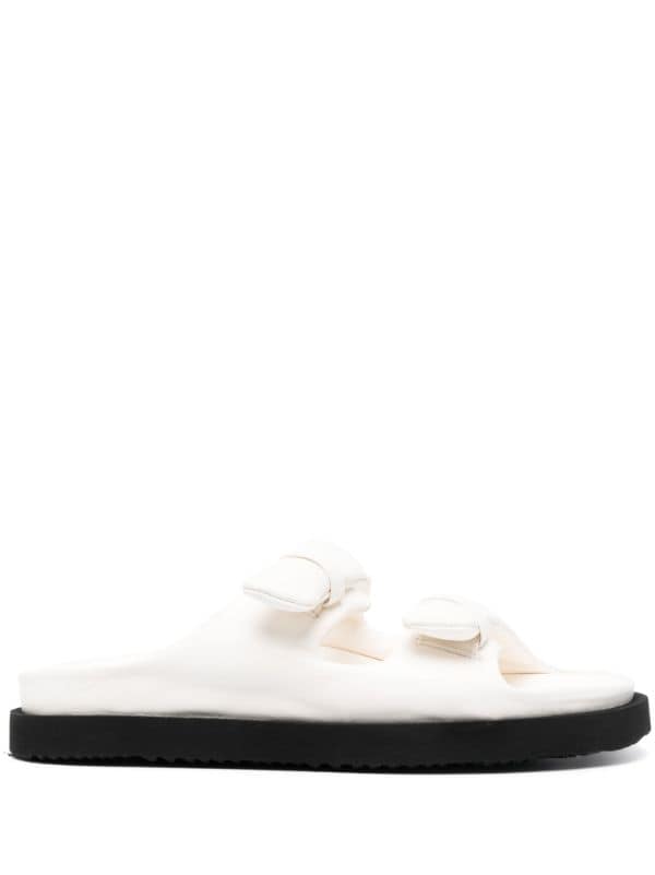 Birkenstock Arizona Shearling big-buckle Sandals - Farfetch