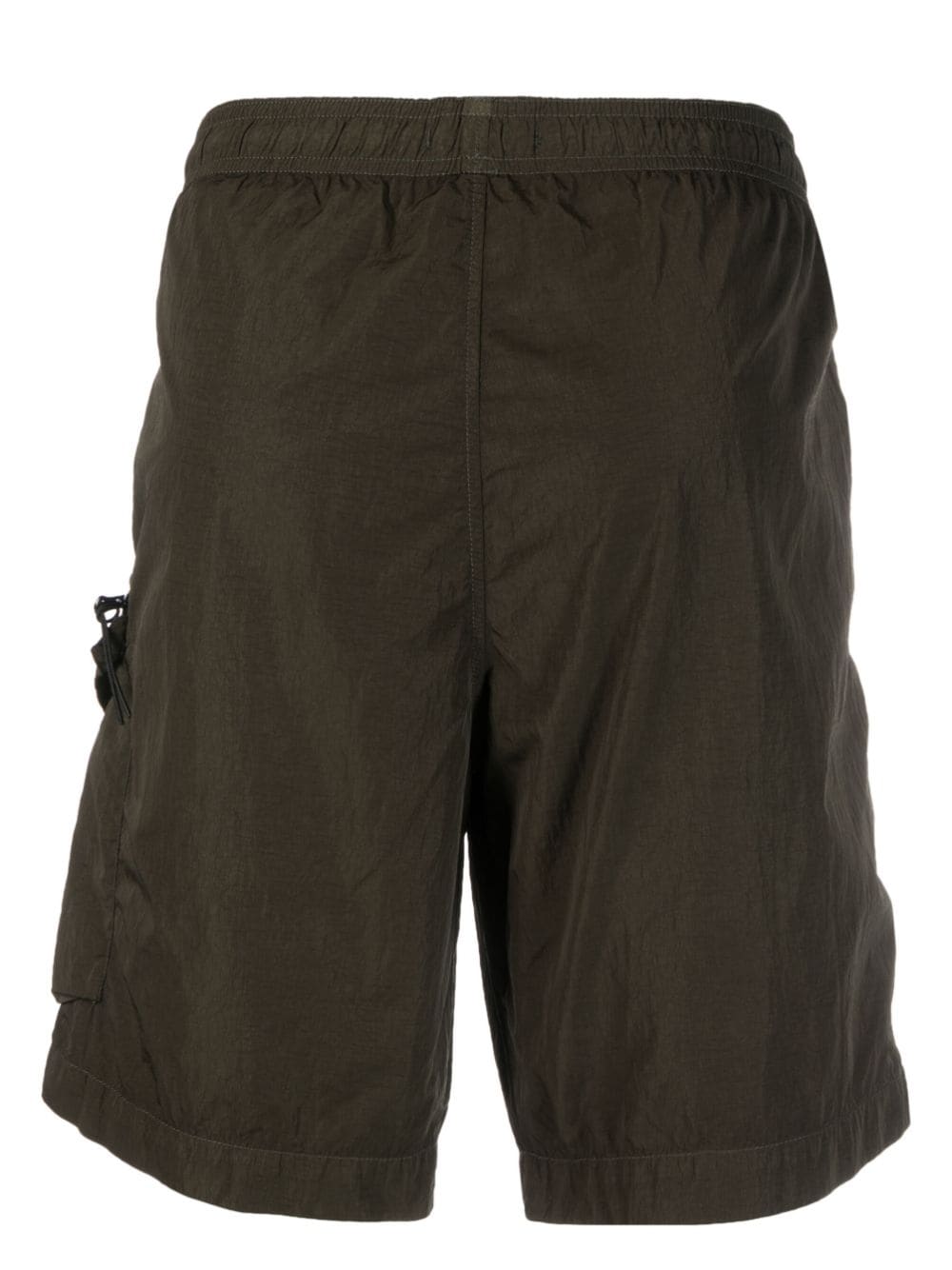 C.P. Company logo-patch track shorts - Groen