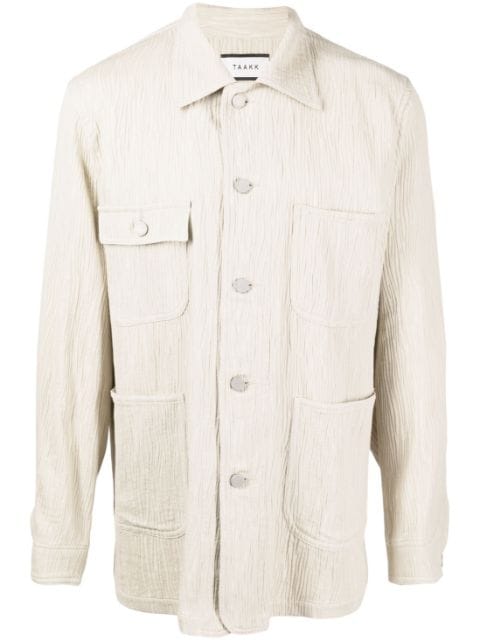 Taakk textured-effect shirt jacket