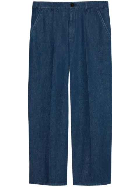 Gucci logo-patch straight-leg jeans 