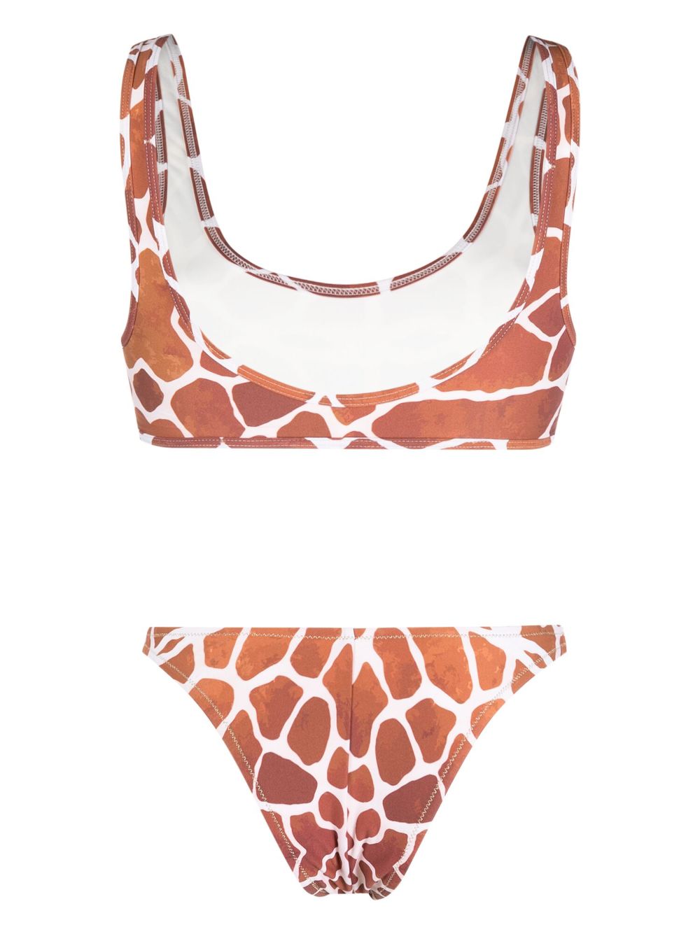 Reina Olga Coolio giraffe-print bikini set - Bruin