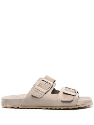 サンダル・ミュール MANEBI SS23 Camel suede Hamptons slippers (R39B0 CUERO) R39KK11.jpg?crop=center&height