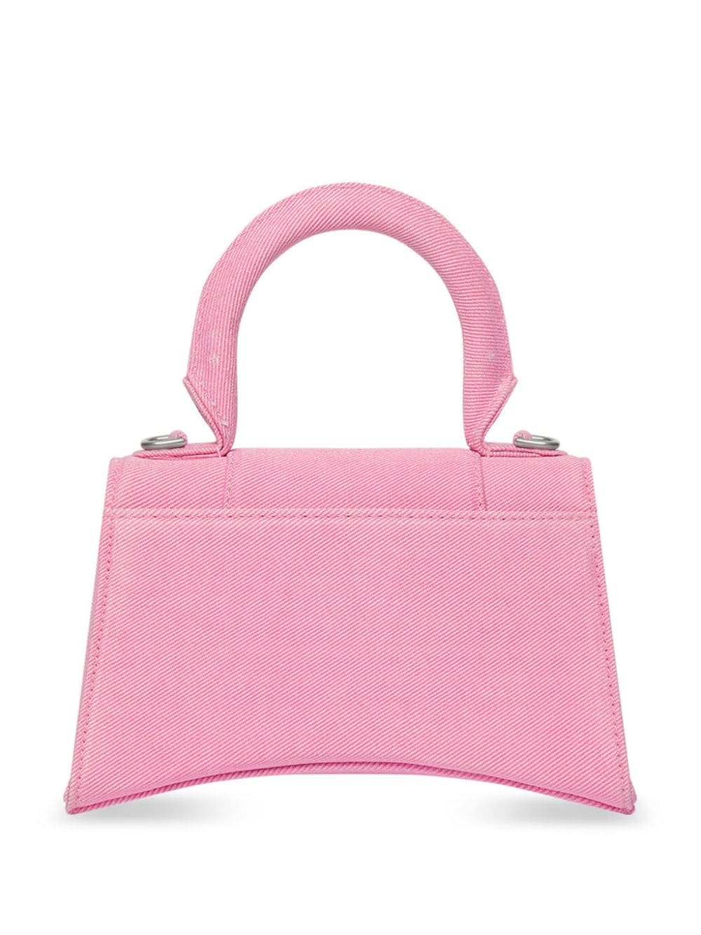 Balenciaga Hourglass denim shopper Roze