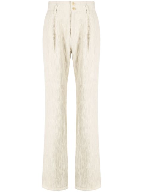 Taakk textured straight-leg trousers