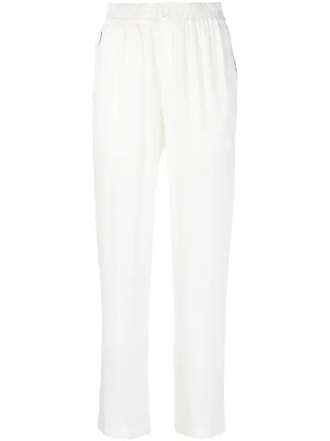 Casablanca monogram jacquard silk trousers