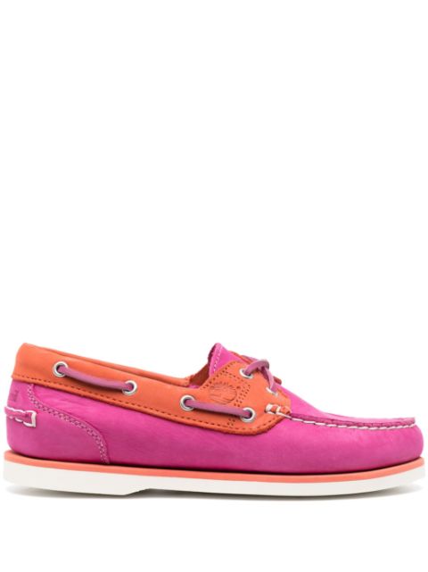 Timberland - two-tone lace-up loafers