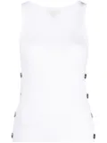 Michael Michael Kors button-embellished ribbed tank top - White