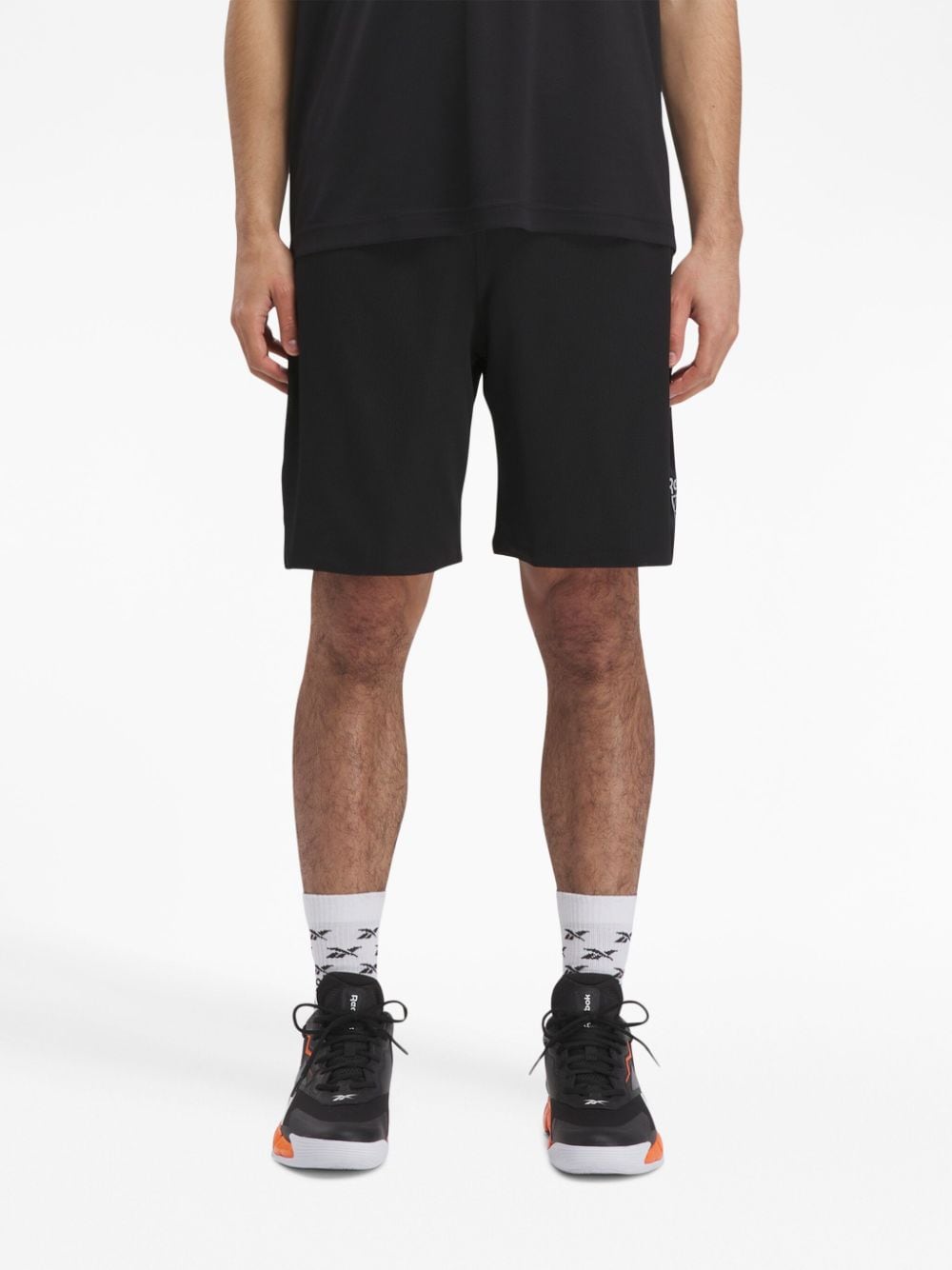 Reebok Shorts met logoprint - Zwart