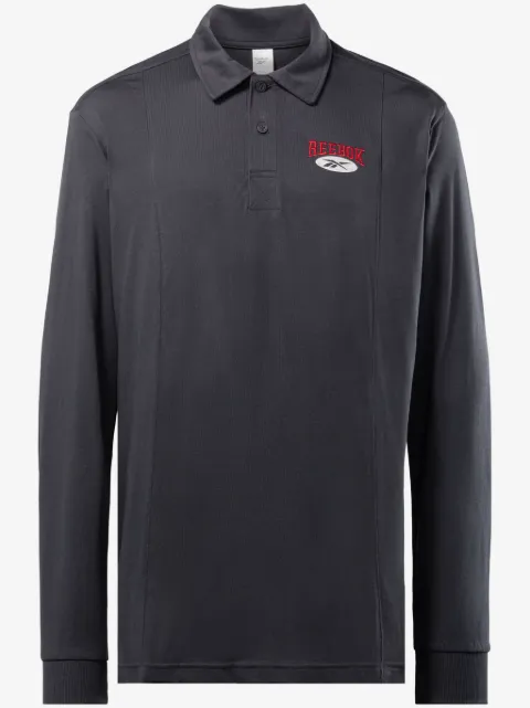 Reebok logo-embroidered cotton polo shirt