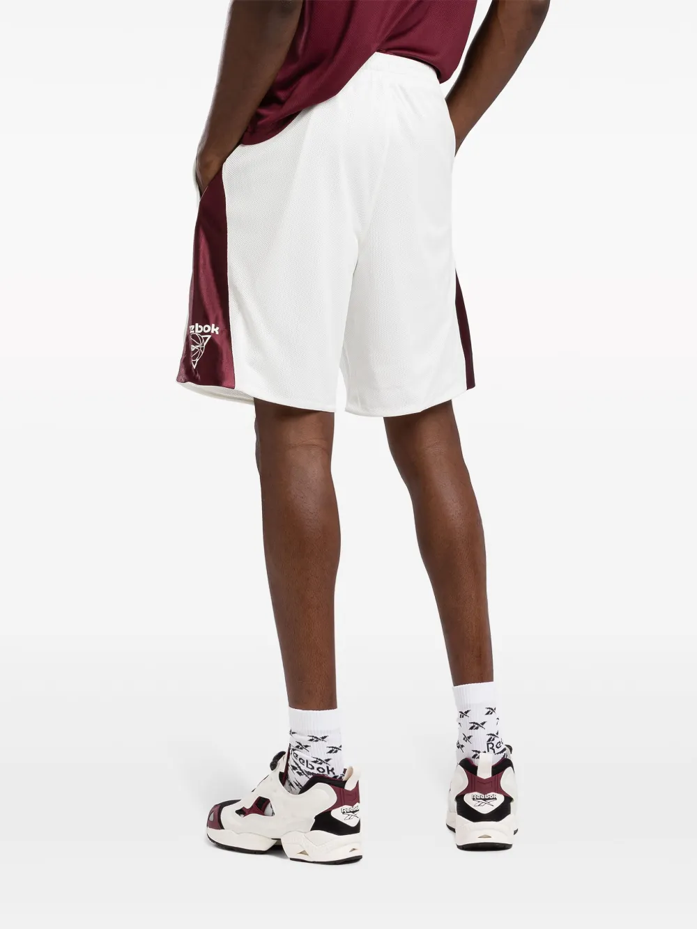 Reebok Trainingsshorts met geborduurd logo Wit