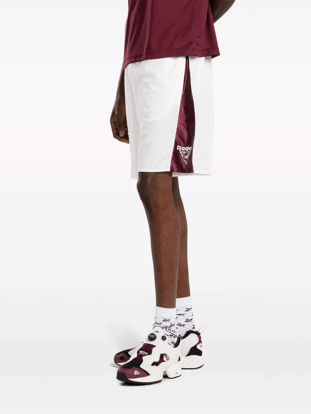 Reebok Trainingsshorts met geborduurd logo Wit