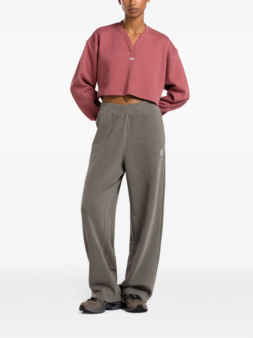 Reebok Sweater met geborduurd logo Roze