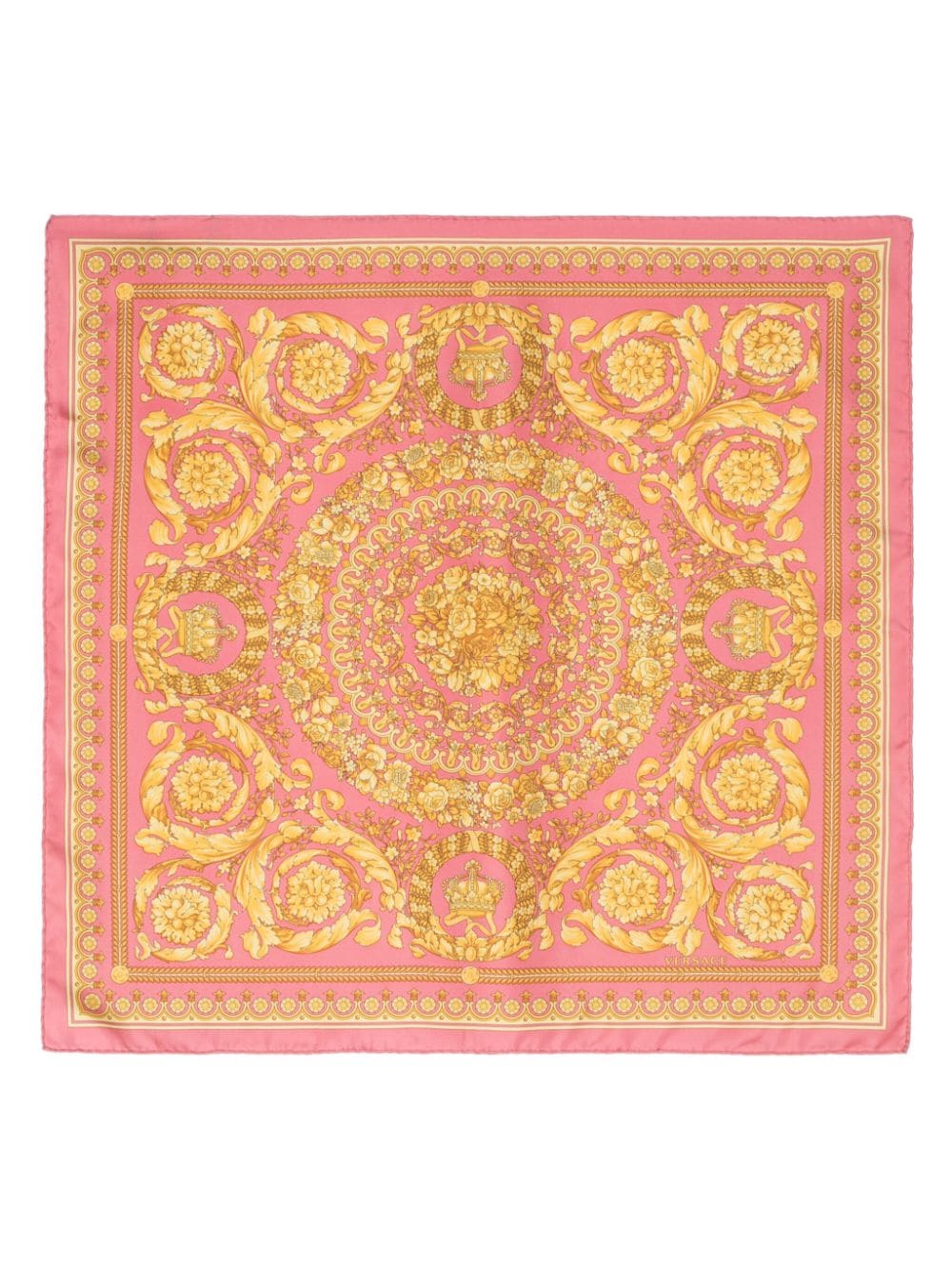 Versace Sjaal met barokprint Roze