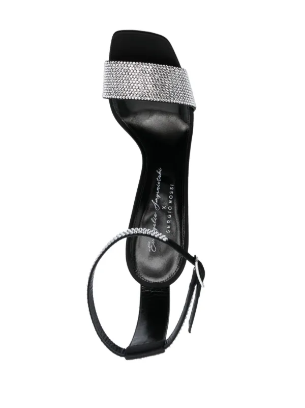 サンダル・ミュール SERGIO ROSSI Patentie Rossi x Evangelie Smyrniotaki Black Sergio Rossi x Evangelie Smyrniotaki sculpted-wedge Sandals