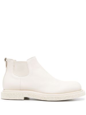 Mens white leather chelsea cheap boots