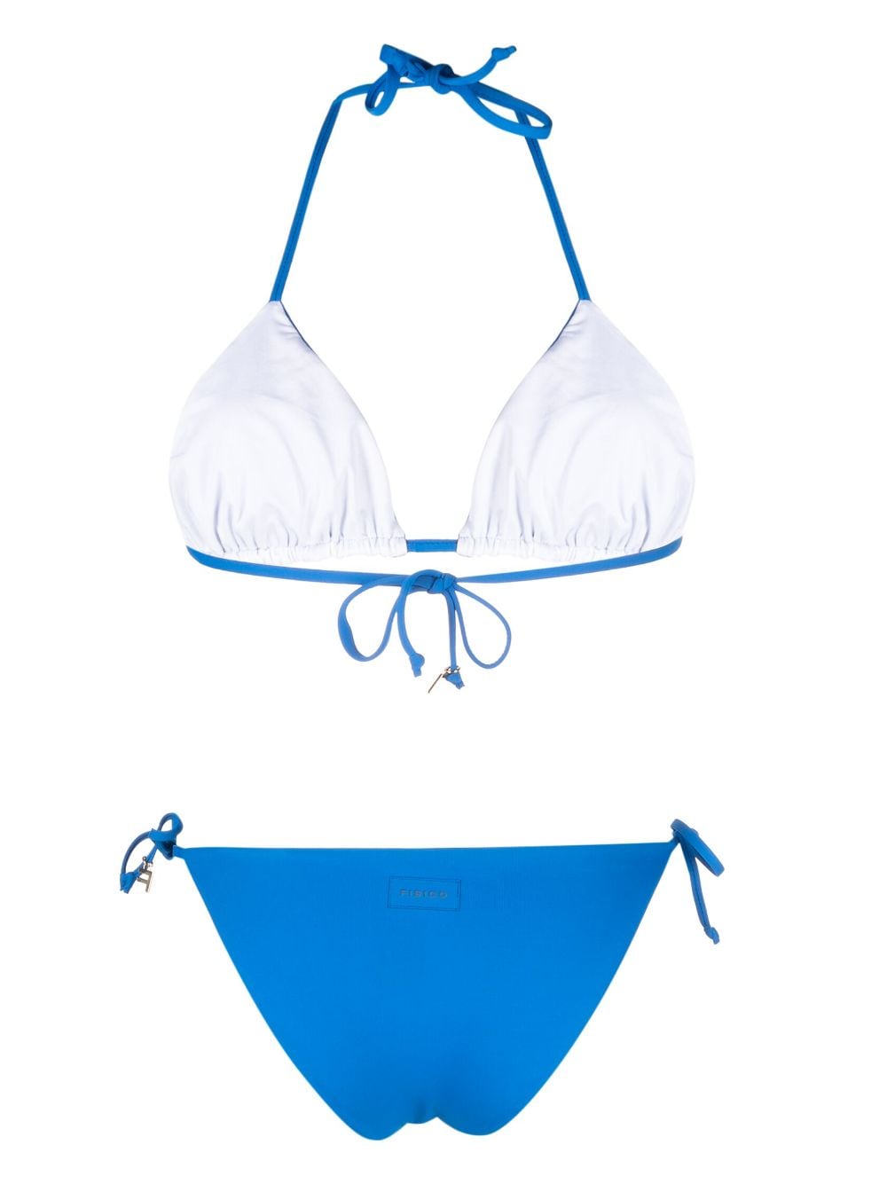 Shop Fisico Reversible Triangle Bikini In Blue