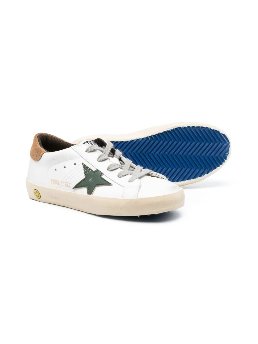 Golden Goose Kids Super Star lace-up sneakers - Wit