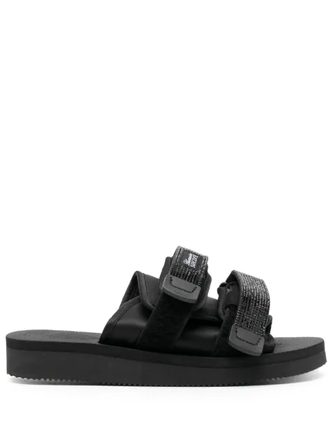 Blumarine logo-patch touch-strap slides