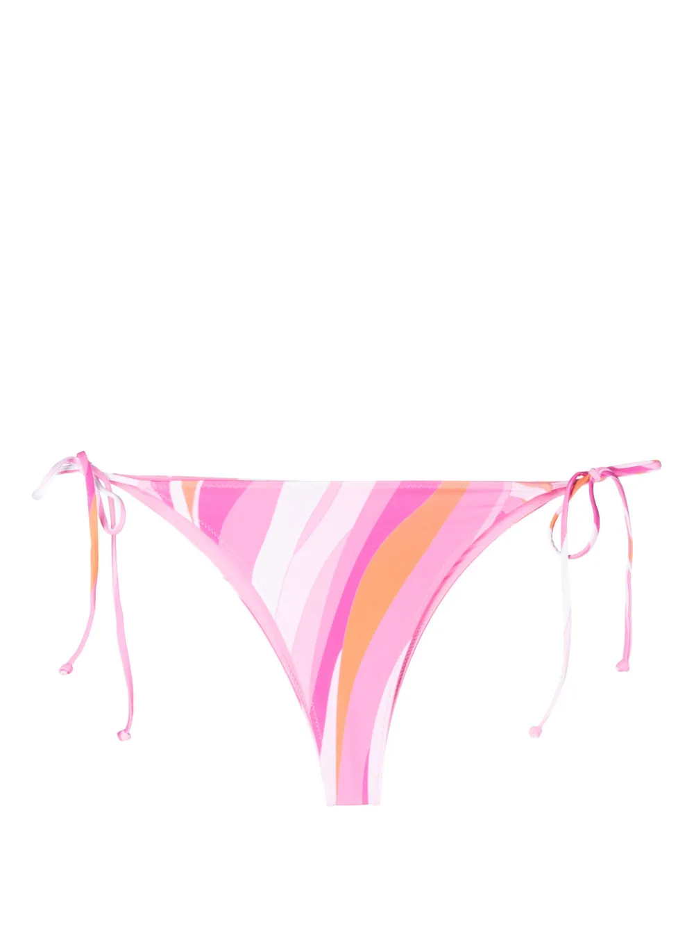 Mc2 Saint Barth Abstract-print Bikini Bottoms In Rosa