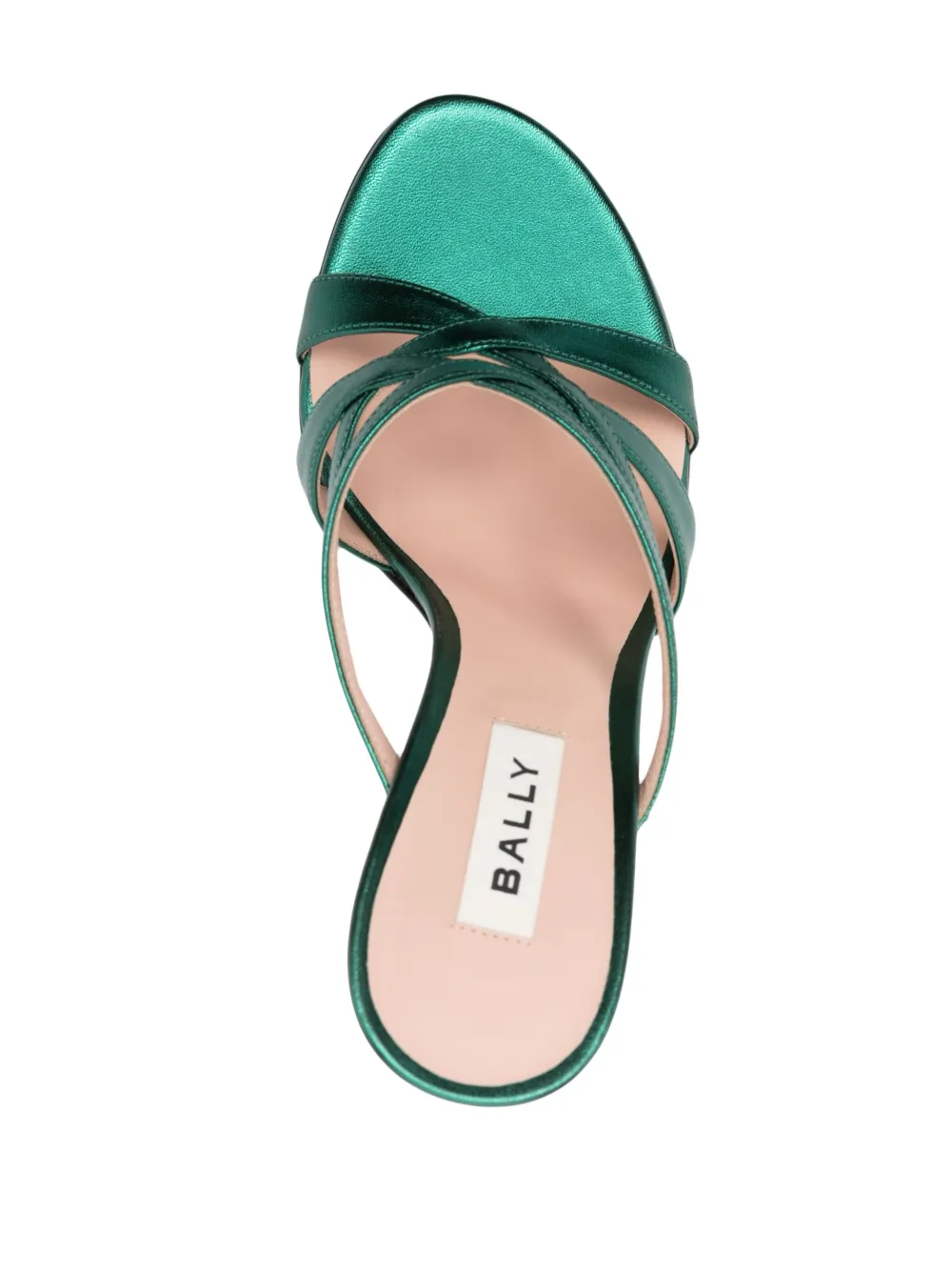 Bally Strapped Heel Sandals In Green