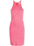 Michael Michael Kors monogram-pattern halterneck minidress - Pink
