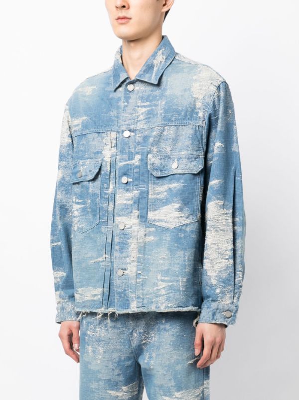 Taakk distressed-effect Jacket - Farfetch