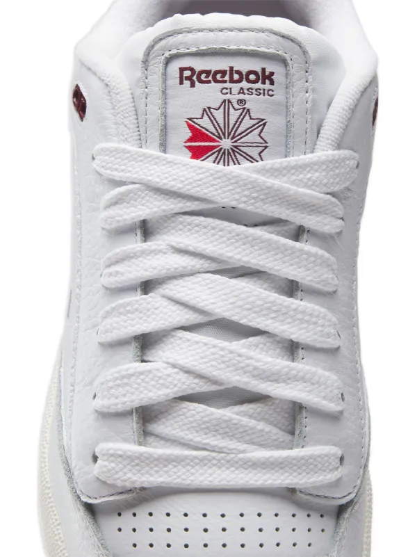 reebok club c leather trainers in white ar0455