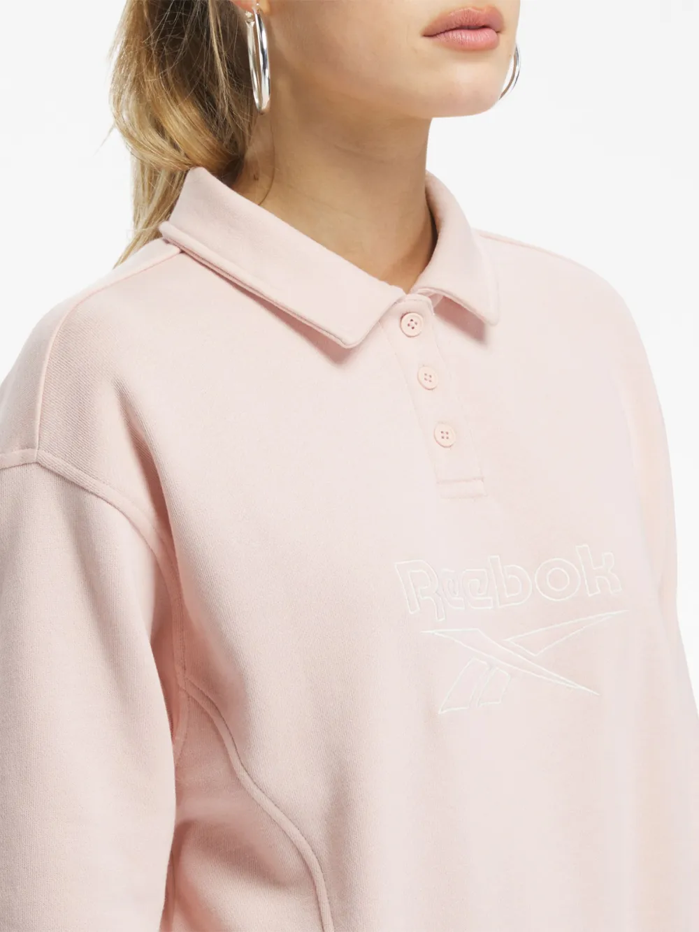 Reebok Tanktop met geborduurd logo Roze