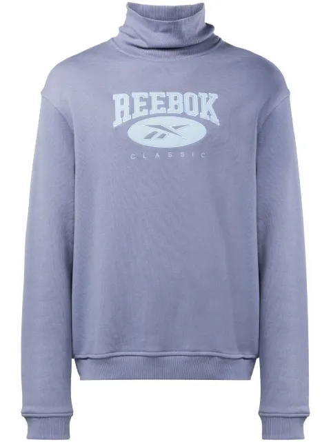 Reebok logo-appliqué roll-neck sweatshirt