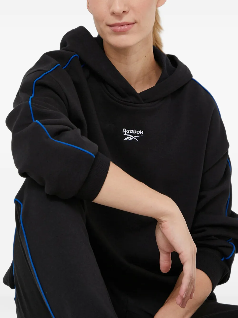 Reebok Fleece hoodie Zwart