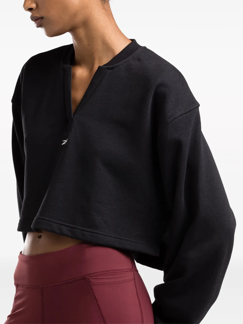 Reebok Sweater met geborduurd logo BLACK