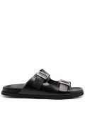 Scarosso Lavinia leather slides - Black