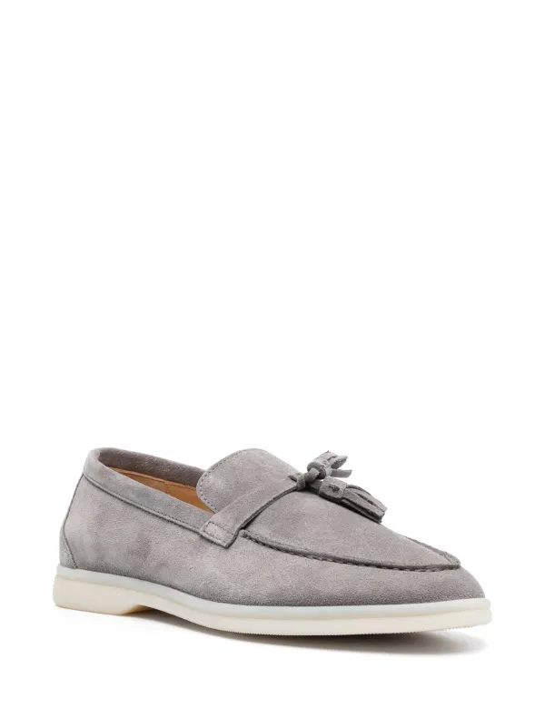 Scarosso タッセル スエードローファー | グレー | FARFETCH JP Scarosso タッセル スエードローファー | グレー | FARFETCH JP