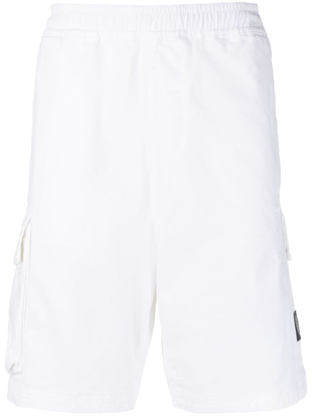 Stone Island logo-patch stretch-cotton Bermuda Shorts - Farfetch