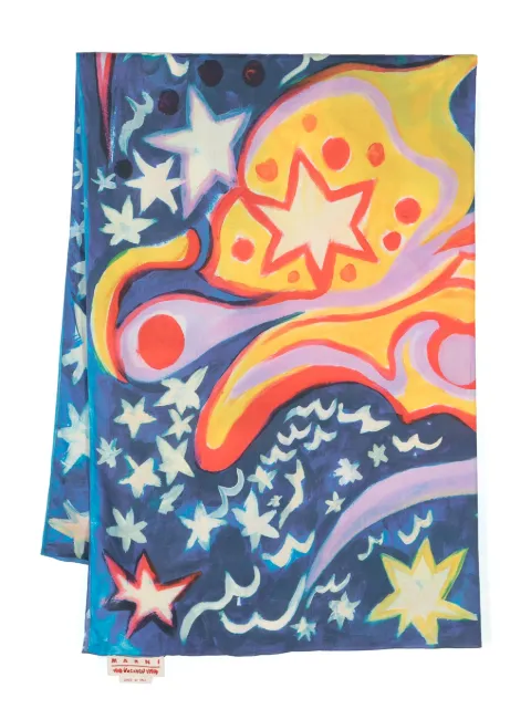 Marni graphic-print cotton scarf
