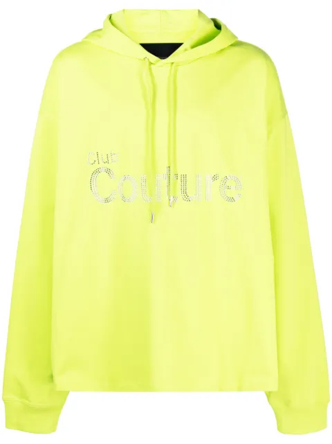 Anonymous - rhinestone-embellished cotton hoodie