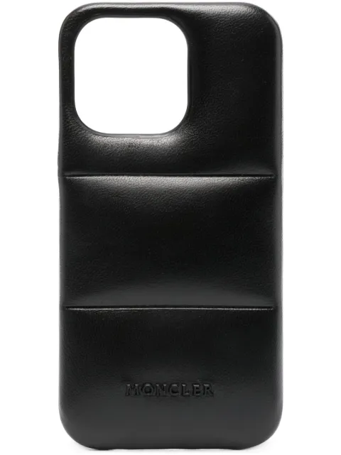 Moncler Capa para iPhone 13 de couro
