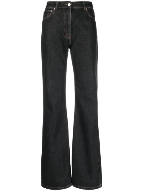 MOSCHINO JEANS mid-rise wide-leg jeans