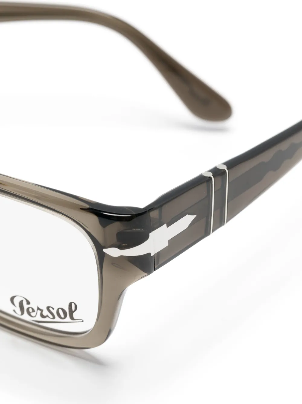 Persol Rectangle-frame Glasses In Grey
