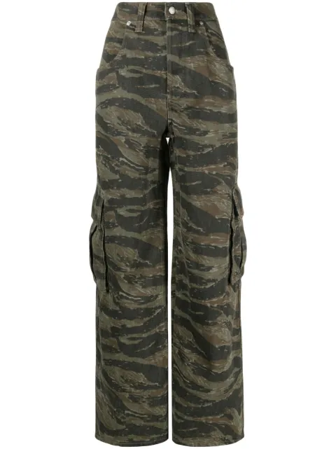 Alexander Wang camouflage-print cargo jeans