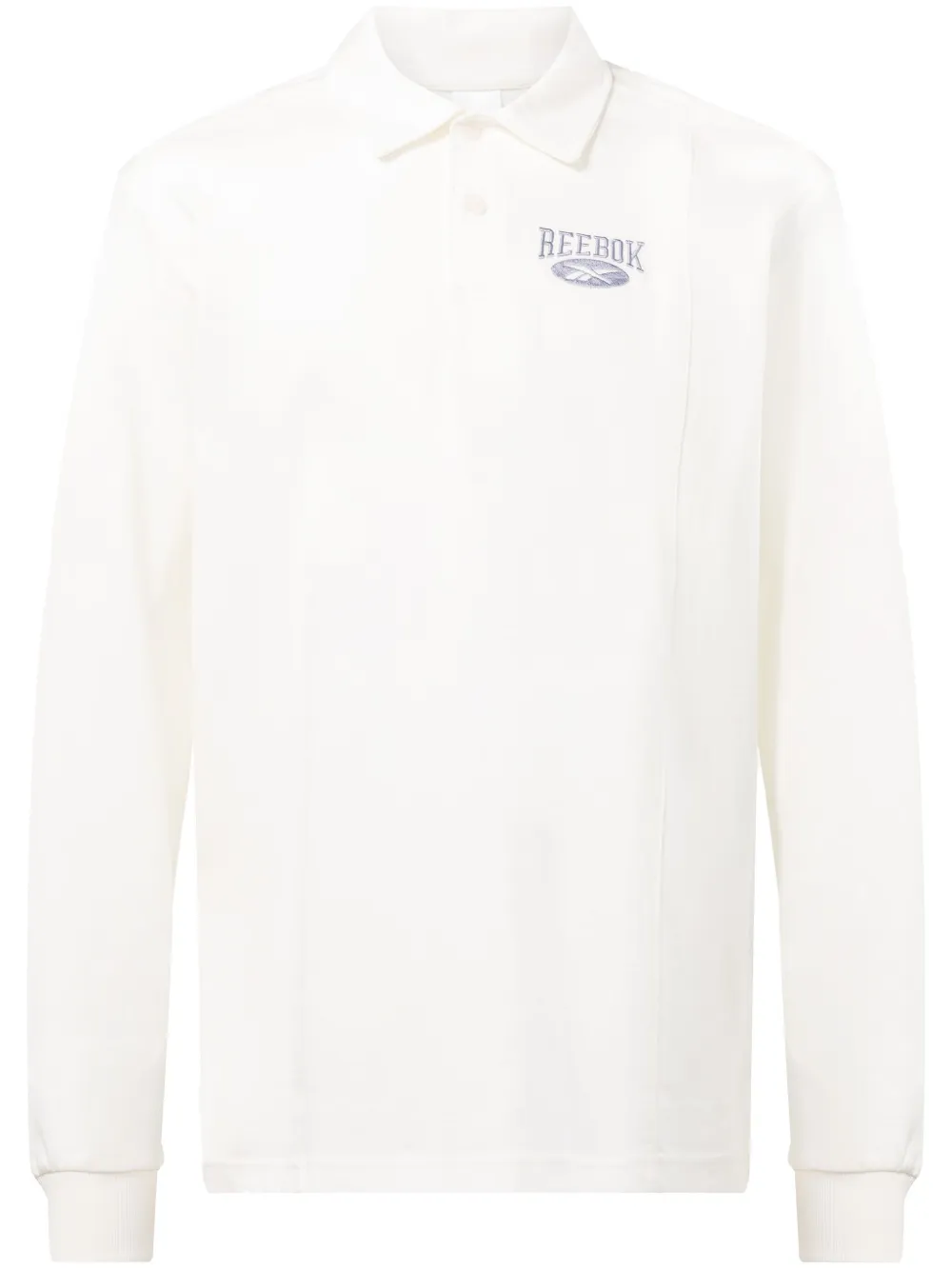 Reebok Logo-embroidery Cotton Polo Shirt In White