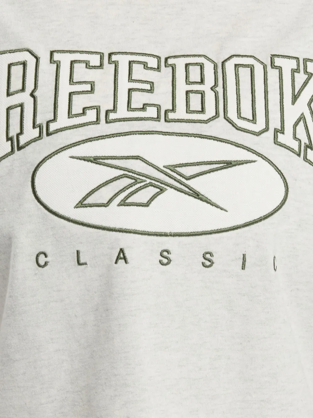 Reebok T-shirt met geborduurd logo Beige