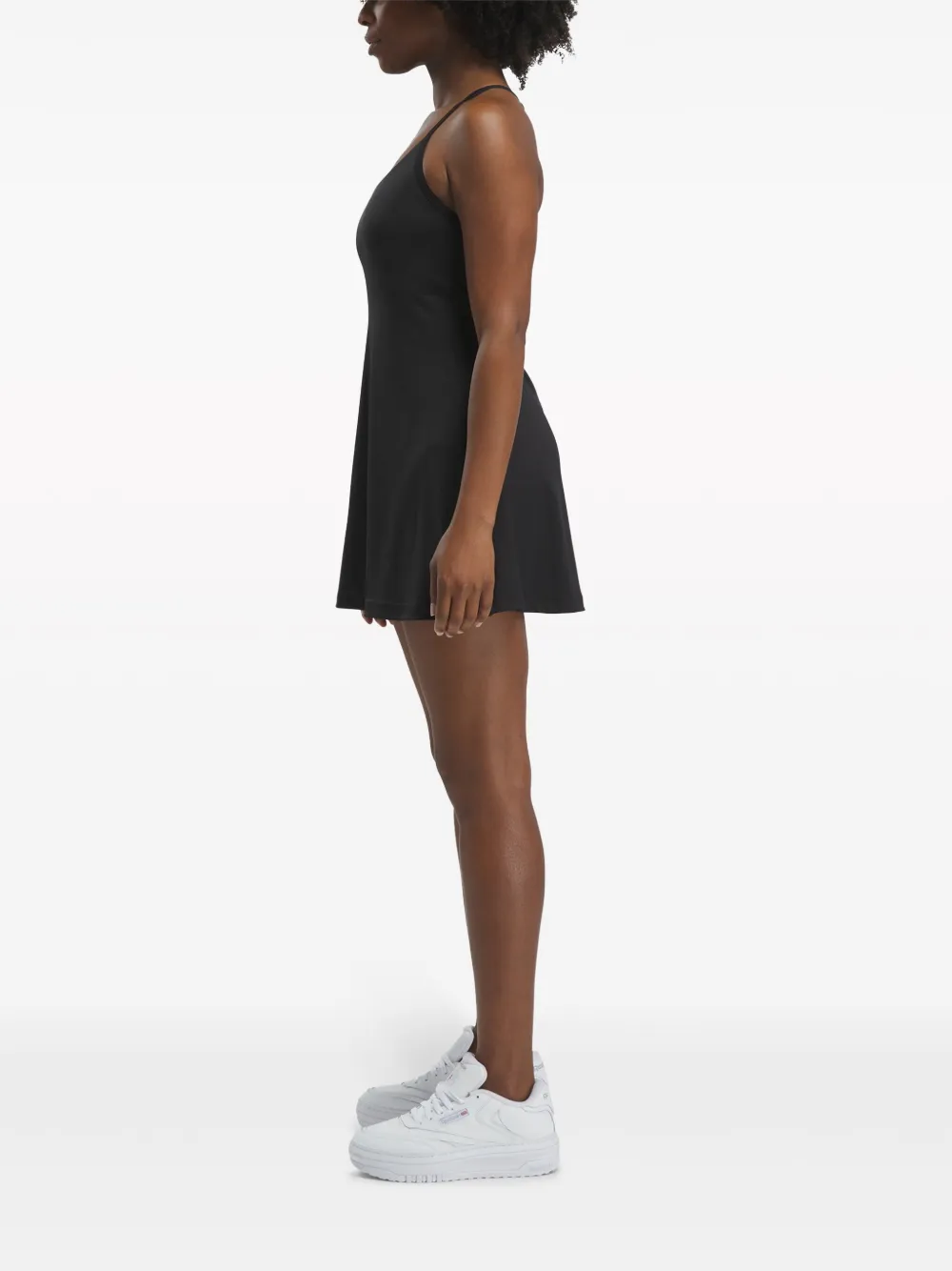 Reebok Lux Scoop-neck Minidress - Black 