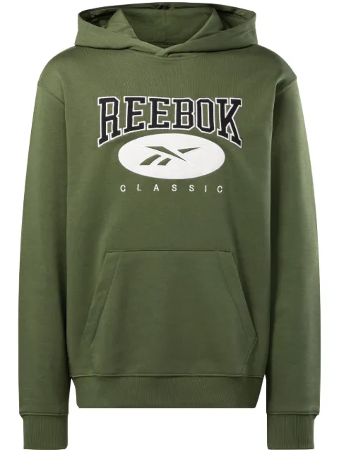 Reebok Varsity logo-embroidered hoodie