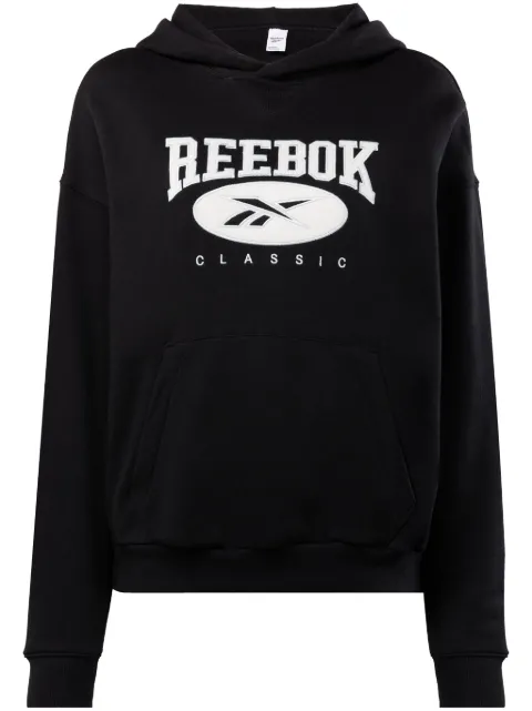 Reebok sudadera con capucha y logo 