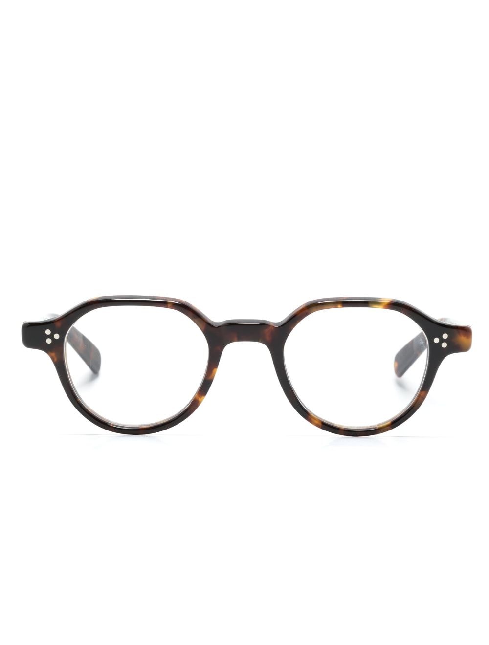 Eyevan7285 Tortoiseshell Round-frame Glasses In Brown