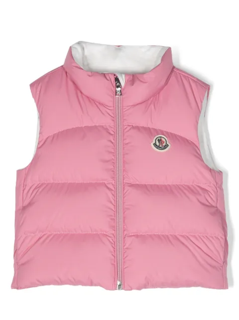 Moncler Enfant logo-patch padded gilet